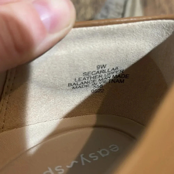 Easy Spirit Tan Brown Carlla Formal Cushion Heels 9W - Picture 6 of 9